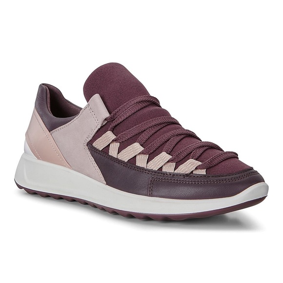 ECCO Flexure Leather Runner II Fig/Black/Grey - EU 42 US 11 - Picture 2 of 16